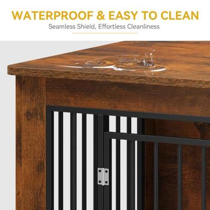 38 Inch Dog Crate Furniture for Medium and Large Dogs, view 7