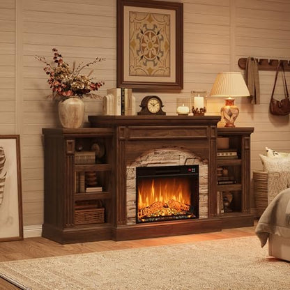 Fireplace TV Stand with Remote and 3D Flame, view 7