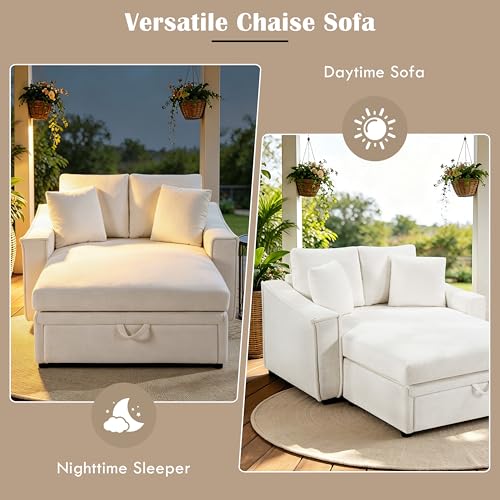 53.5 Inch Chaise Lounge Chair Indoor, view 7