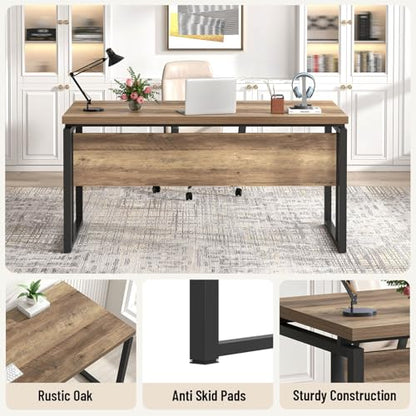 Modern Computer Desk for Home Office, PC Laptop Gaming Desk, view 6