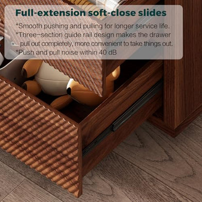 55.12" Modern Chest of Drawer, 6 Deep Drawers, Clothes Organizer, view 5