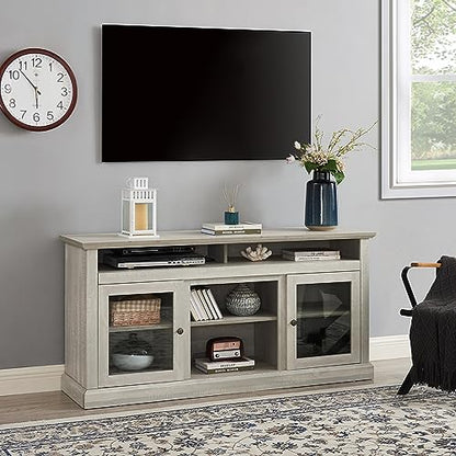 Farmhouse TV Stand for 65 Inch TV, Wide Entertainment Center Gray, view 7