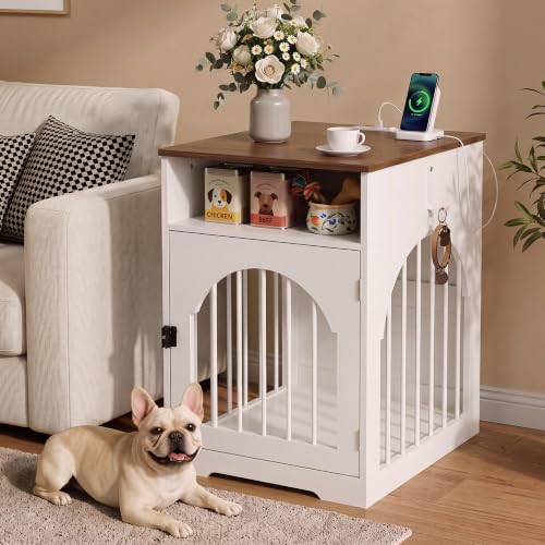 19" Dog Kennel Furniture Indoor, Dog Crate Table for Small Dogs, view 2