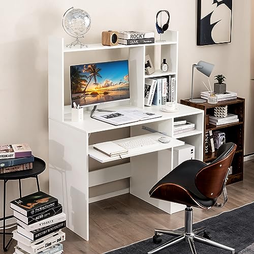 Computer Desk with Hutch, view 3