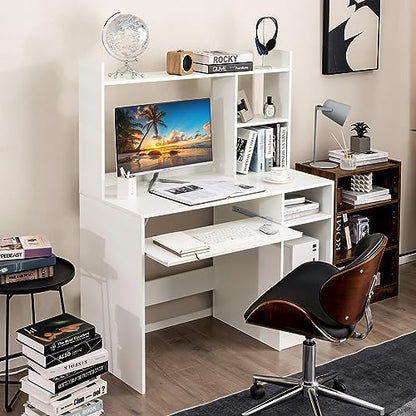 Computer Desk with Hutch, view 3