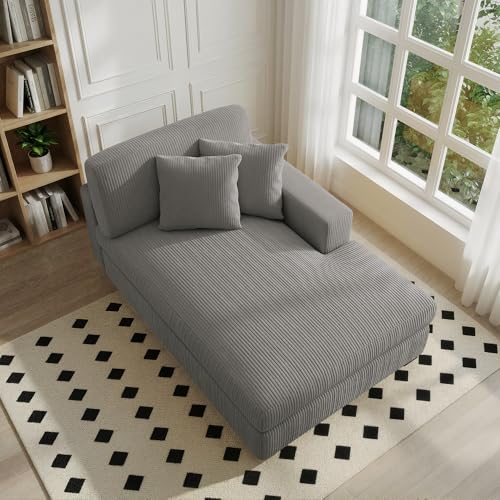Chaise Lounge Chair Indoor, Oversized Upholstered Sofa Bed for Living Room, view 4
