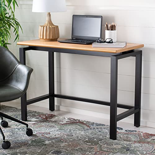 SAFAVIEH Home Collection Embry Modern Farmhouse Natural/Black Desk
