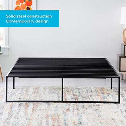 Sturdy Steel Platform Bed With Storage Base, view 3