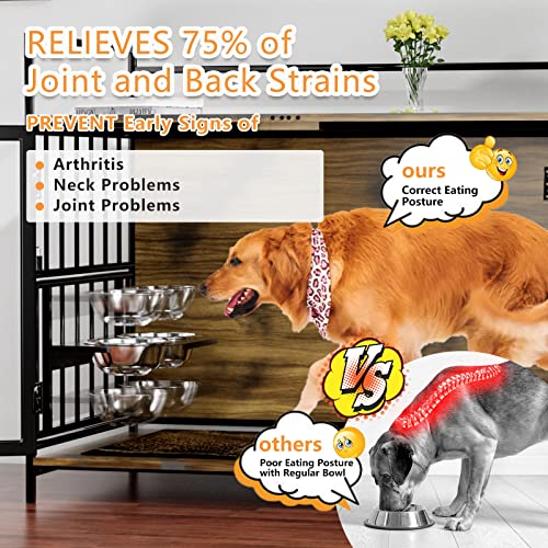 41 Inch Dog Crate Furniture, Indoor Kennel End Table, view 6