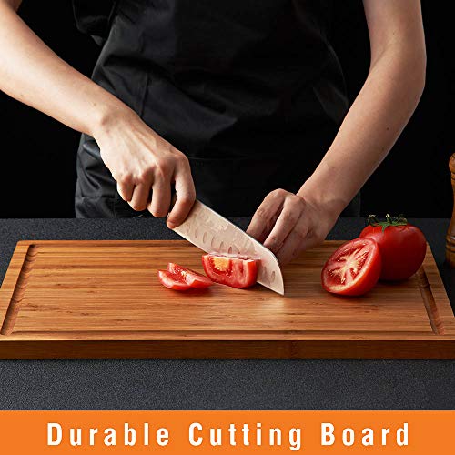 Bamboo Wood Cutting Board for Kitchen, view 3