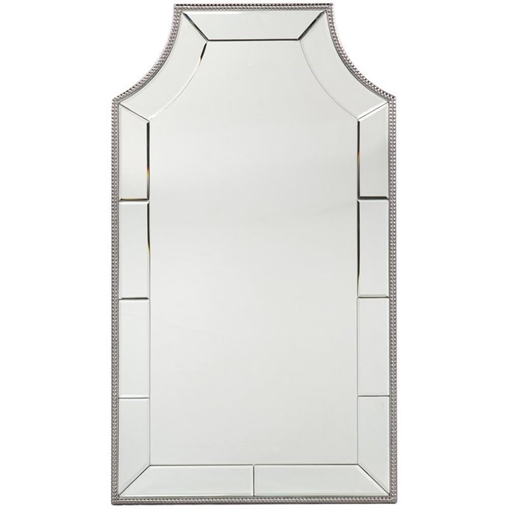 Leaston Decorative Wall Mirror - Transitional Design, Chrome Finish - Fully Assembled - Ideal for Bathroom, Entryway (WS1141517)