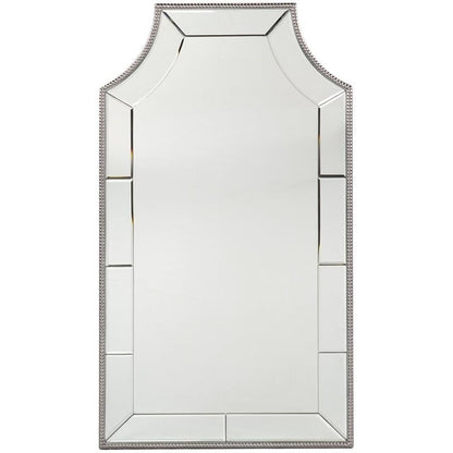 Leaston Decorative Wall Mirror - Transitional Design, Chrome Finish - Fully Assembled - Ideal for Bathroom, Entryway (WS1141517)