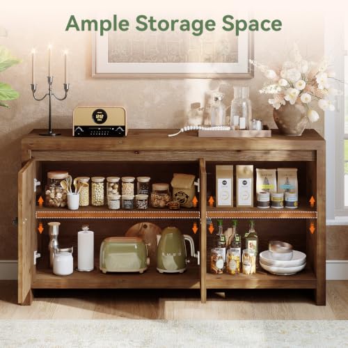 55.11-Inch Sideboard Buffet Cabinet, view 8