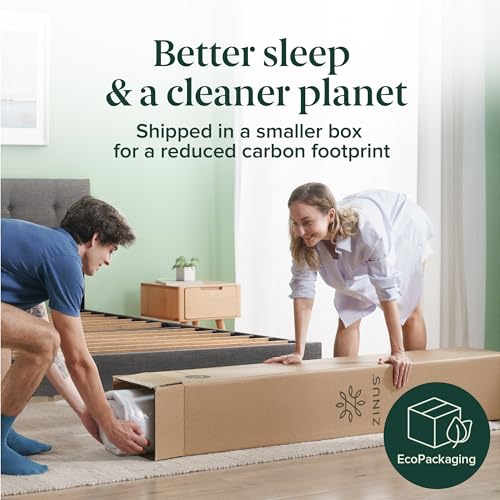 Zinus 8 Inch Twin Foam and Spring Hybrid Mattress, Medium Feel, view 5