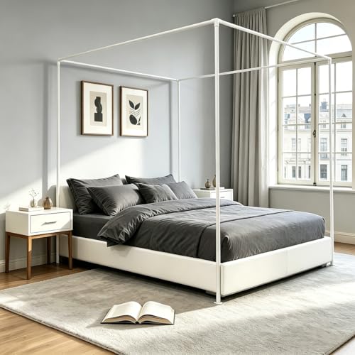 Canopy Bed Frame Queen Size Bed, view 3