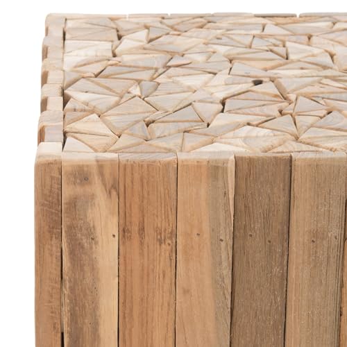 Safavieh Home Collection Richmond Medium Oak Square End Table, White, view 5