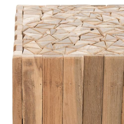 Safavieh Home Collection Richmond Medium Oak Square End Table, White, view 5