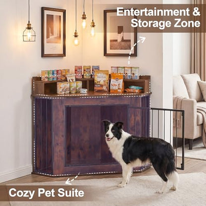 Corner Dog Crate Furniture for Small, Medium Dogs, view 5