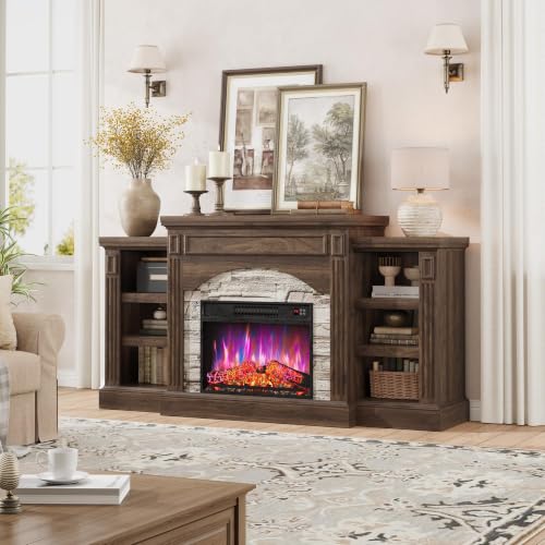 Fireplace TV Stand with Remote and 3D Flame, view 4