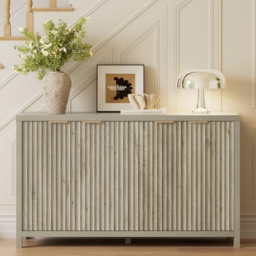 Buffet Cabinet 56" Grey Ash Oak, view 2