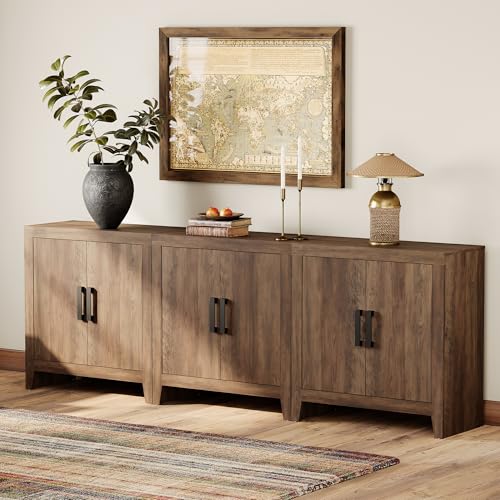 Farmhouse TV Stand for TVs up to 85 Inch, view 4