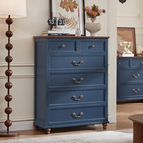 Farmhouse 6 Drawer Dresser for Bedroom, view 7