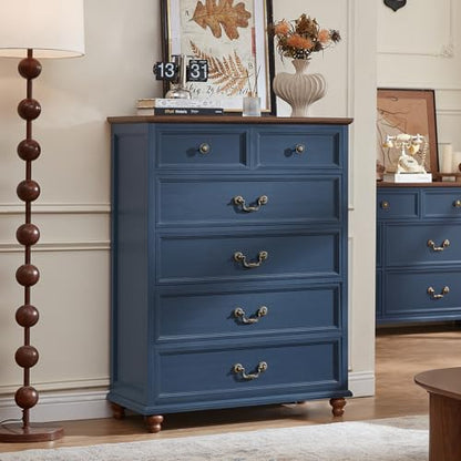 Farmhouse 6 Drawer Dresser for Bedroom, view 7