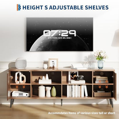 70" Fluted TV Stand for Living Room, view 6