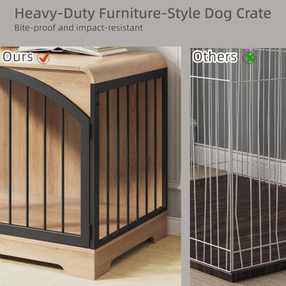 31.5" Farmhouse Dog Crate Furniture for Small Dogs, view 6