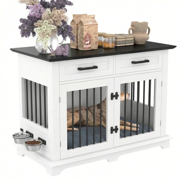 Large Dog Crate Furniture Storage Drawers, view 4