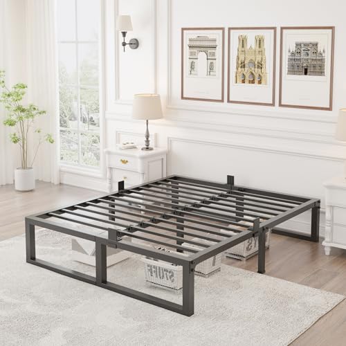 Full Size Bed Frame, 14 Inch Heavy Duty Support 3500 lbs Metal Platform, view 3