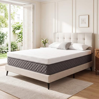 3 Inch King Gel Memory Foam Mattress, Cooling Pressure Relief Mattress, view 2