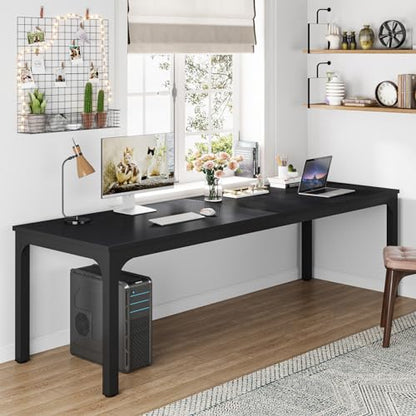 Tribesigns 78.7 Inches Extra Long Computer Desk 2 Person Desk, Double Long Desk, Workstaion for Home Office