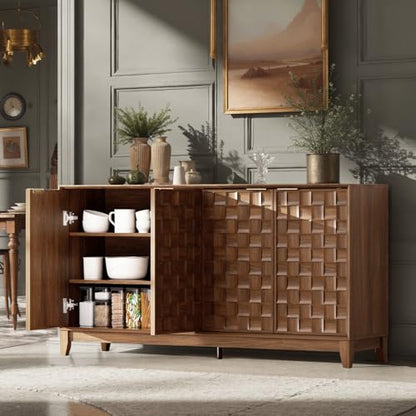 60" Sideboard Buffet Cabinet with Storage, view 4