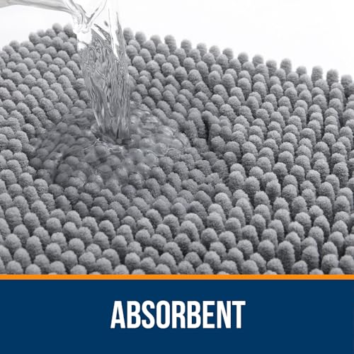 Bathroom Rugs 30x20, Extra Soft Absorbent Chenille Bath Rugs, view 5