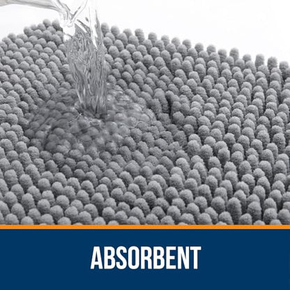 Bathroom Rugs 30x20, Extra Soft Absorbent Chenille Bath Rugs, view 5