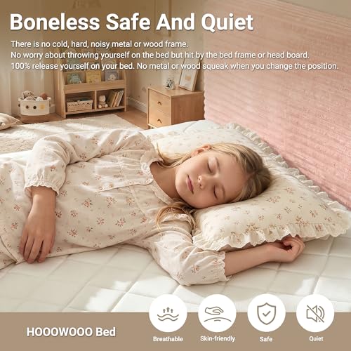 Boneless Bed Frame with Mattress Twin Size, view 5