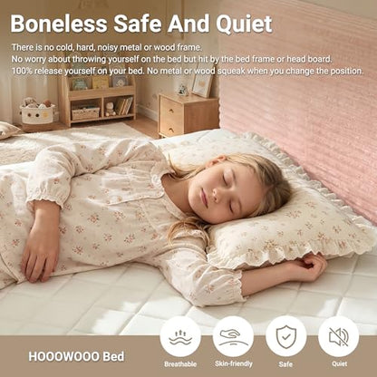 Boneless Bed Frame with Mattress Twin Size, view 5