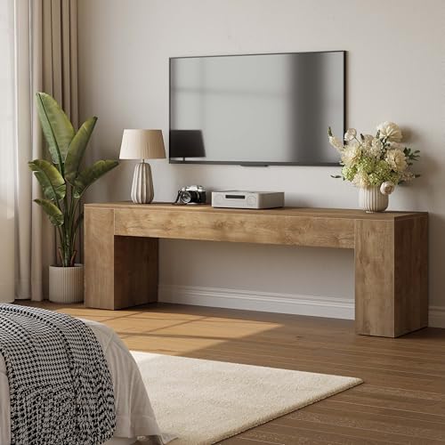 70.8" TV Stand, Wooden Entertainment Center, view 7