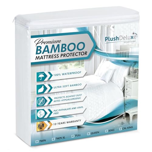 Bamboo Waterproof Mattress Protector, King Size, Ultra Soft, view 2