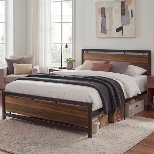 King Size Bed Frame with Headboard and Footboard, view 4