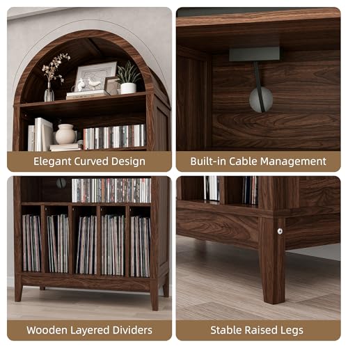 Large Record Player Stand Holds 350+ Albums, view 8