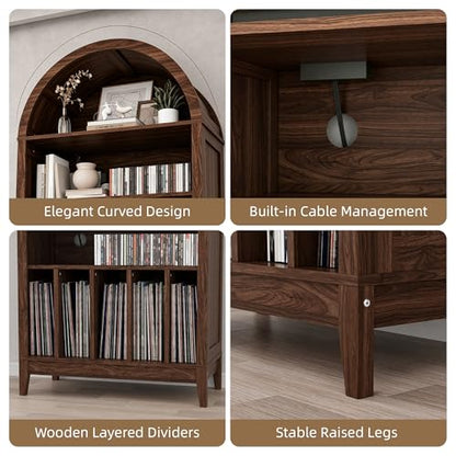 Large Record Player Stand Holds 350+ Albums, view 8