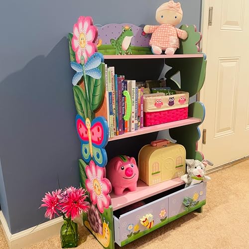 Magic Garden Multi-Tiered Wooden Children's Bookshelf, view 7