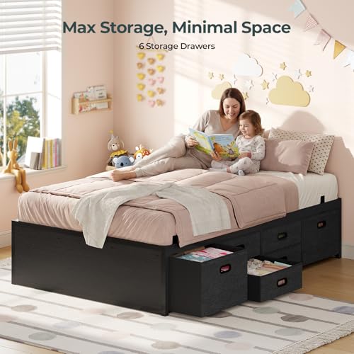 Metal Bed Frame with Storage, view 6