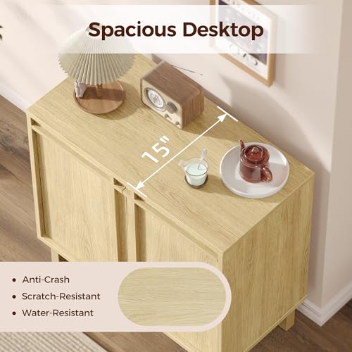 Sideboard Buffet Cabinet with Storage, Small Entryway Credenza, view 7