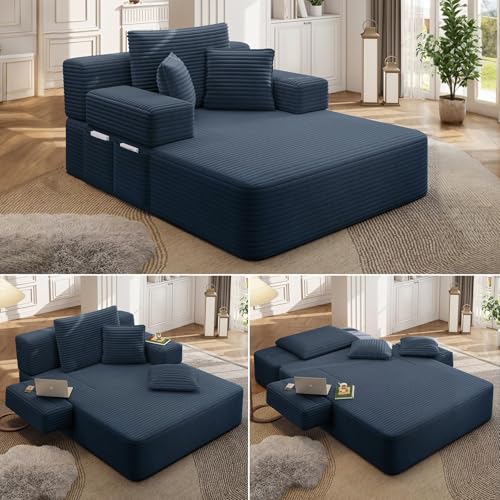 60 Inch Oversized Chaise Lounge Chair Indoor, view 2