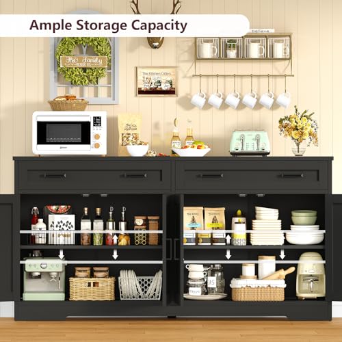 63" Buffet Cabinet with Storage, view 6
