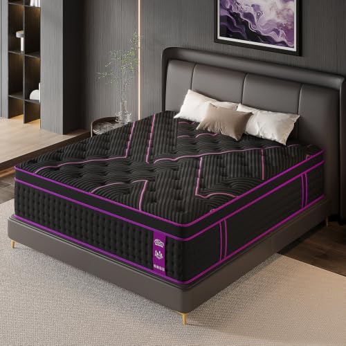 Queen Mattress 12 Inch Hybrid, Cooling-Gel Foam & Pocket Springs, view 2