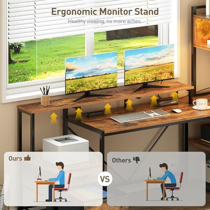 75" L Shaped Gaming Desk with Drawers, view 6